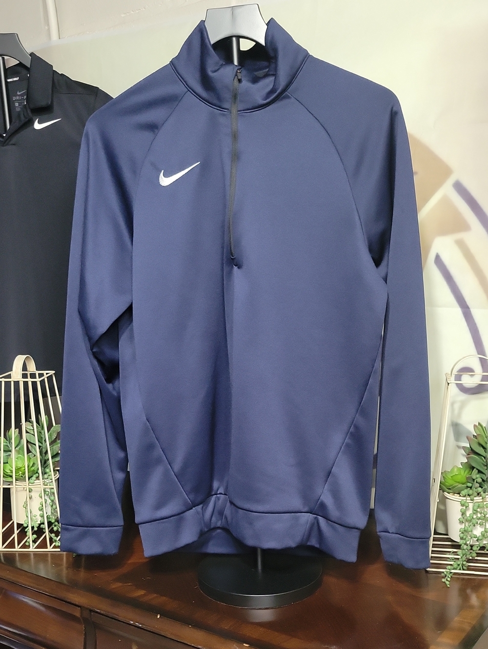 Nike Navy Half-Zip Performance Pullover Jacket, OBO